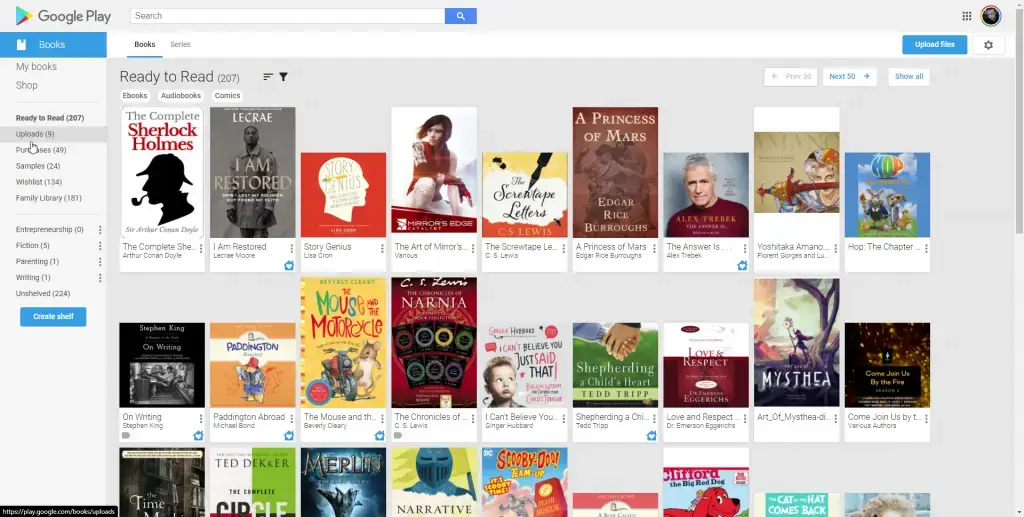 Google Play books 