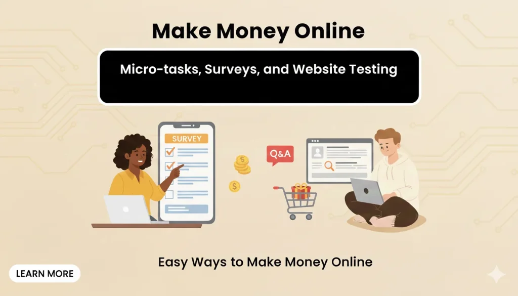 Micro-tasks, Surveys, and Website Testing: Easy Ways to Make Money Online