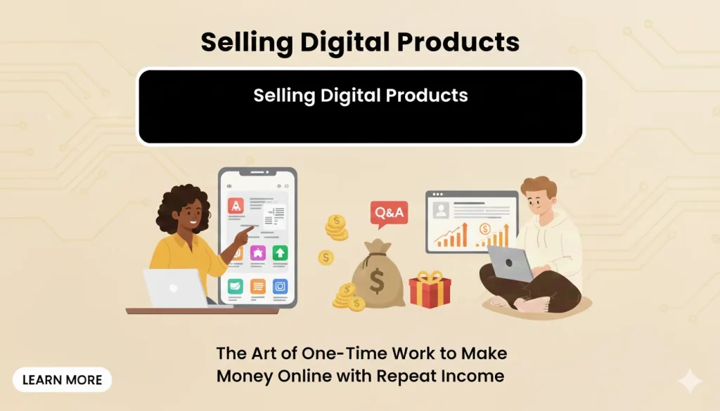 Selling Digital Products: The Art of One-Time Work to Make Money Online with Repeat Income