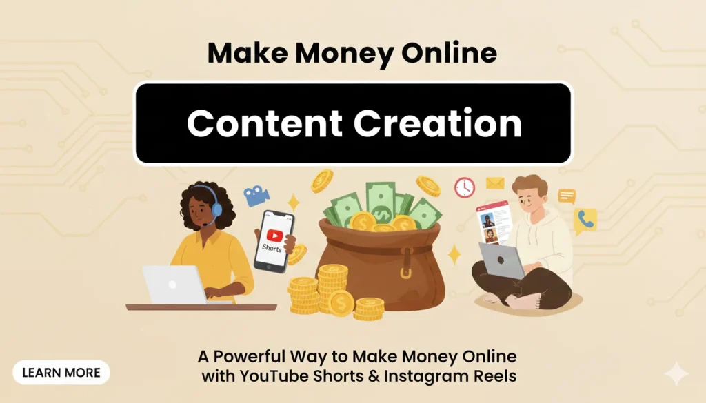 Content Creation: A Powerful Way to Make Money Online with YouTube Shorts & Instagram Reels