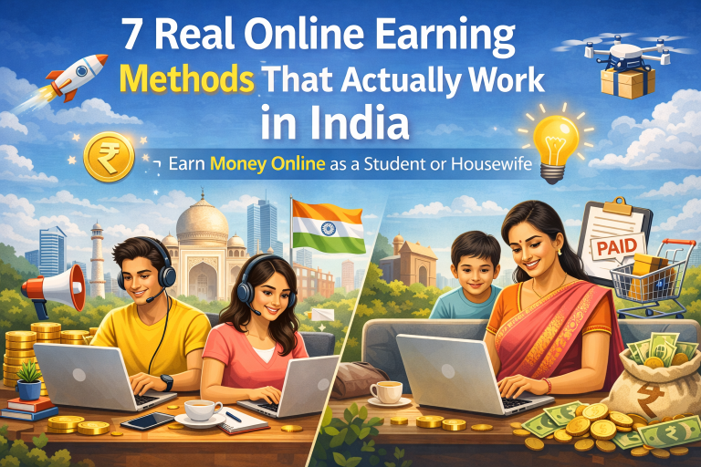 7 Real Online Earning Methods That Actually Work in India